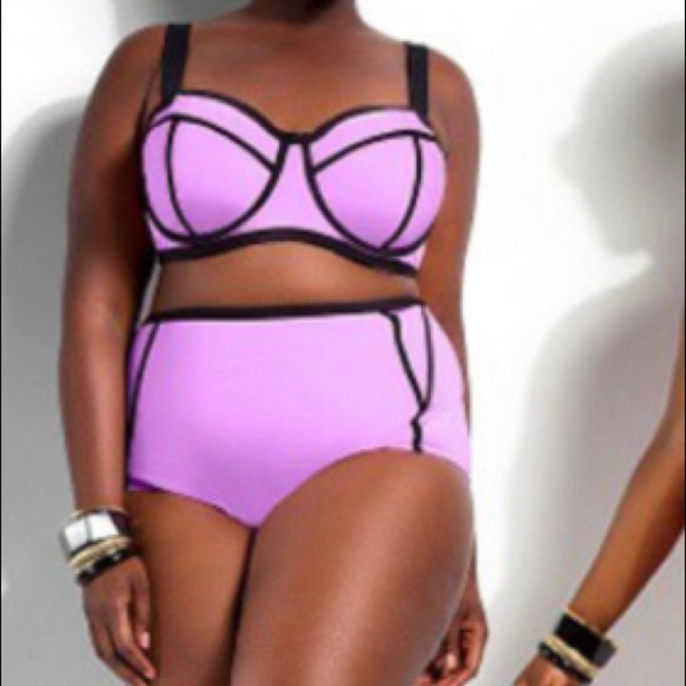 NWOT Purple swimsuit Sz xl